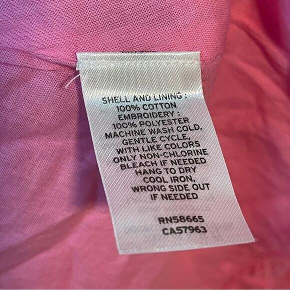 CHELSEA28 Eyelet Embroidered Cutout Bracelet Sleeve Midi Dress Pink SIZE M - Picture 11 of 11